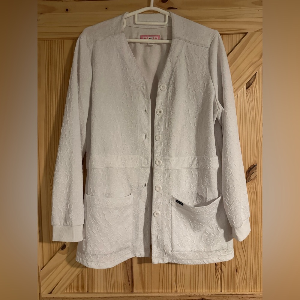 Scrub jacket/ lab coat